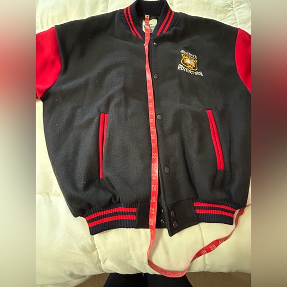 Oxford University. Wool lined varsity bombe jacket Vandanel - Picture 4 of 9